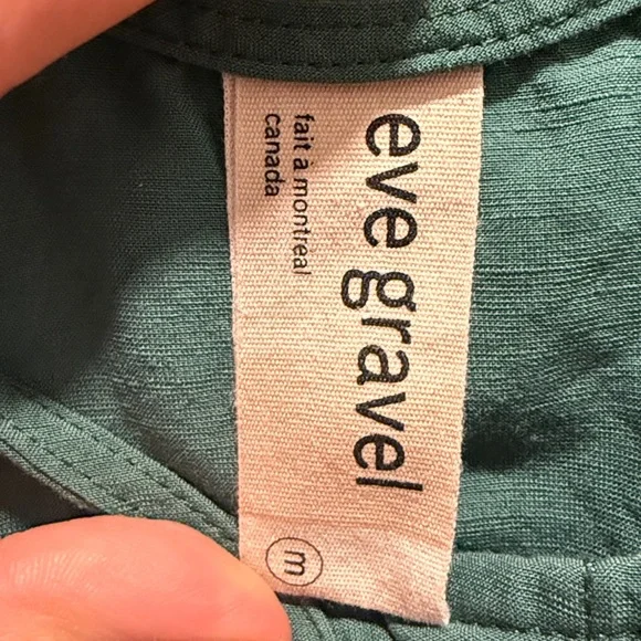 Eve Gravel Green Sleeveless Top - Picture 3 of 3